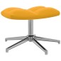 vidaXL Relaxsessel mit Hocker Senfgelb Samt vidaXL Relaxsessel mit Hocker Senfgelb Samt