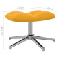 vidaXL Relaxsessel mit Hocker Senfgelb Samt vidaXL Relaxsessel mit Hocker Senfgelb Samt