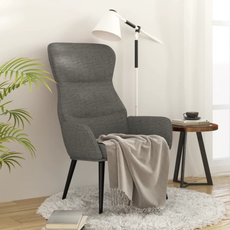 vidaXL Relaxsessel Hellgrau Stoff