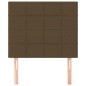 vidaXL Kopfteile 2 Stk. Dunkelbraun 80x5x78/88 cm Stoff