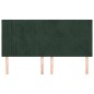 vidaXL Kopfteile 4 Stk. Dunkelgrün 100x5x78/88 cm Samt vidaXL Kopfteile 4 Stk. Dunkelgrün 100x5x78/88 cm Samt