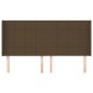vidaXL Kopfteil mit Ohren Dunkelbraun 163x16x118/128 cm Stoff vidaXL Kopfteil mit Ohren Dunkelbraun 163x16x118/128 cm Stoff