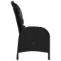 vidaXL 5-tlg. Garten-Bistro-Set Poly Rattan Schwarz vidaXL 5-tlg. Garten-Bistro-Set Poly Rattan Schwarz