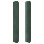vidaXL Kopfteil mit Ohren Dunkelgrün 203x16x118/128 cm Samt