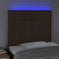 vidaXL LED Kopfteil Dunkelbraun 80x5x118/128 cm Stoff vidaXL LED Kopfteil Dunkelbraun 80x5x118/128 cm Stoff