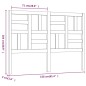 vidaXL Bett-Kopfteil Weiß 156x4x104 cm Massivholz Kiefer vidaXL Bett-Kopfteil Weiß 156x4x104 cm Massivholz Kiefer