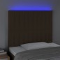 vidaXL LED Kopfteil Dunkelbraun 80x5x118/128 cm Stoff vidaXL LED Kopfteil Dunkelbraun 80x5x118/128 cm Stoff