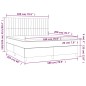 vidaXL Boxspringbett mit Matratze & LED Dunkelbraun 180x200 cm Stoff vidaXL Boxspringbett mit Matratze & LED Dunkelbraun 180x200 cm Stoff