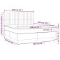 vidaXL Boxspringbett mit Matratze & LED Dunkelgrün 160x200 cm Samt vidaXL Boxspringbett mit Matratze & LED Dunkelgrün 160x200 cm Samt