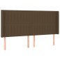 vidaXL Boxspringbett mit Matratze & LED Dunkelbraun 180x200 cm Stoff vidaXL Boxspringbett mit Matratze & LED Dunkelbraun 180x200 cm Stoff
