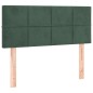 vidaXL Boxspringbett mit Matratze Dunkelgrün 100x200 cm Samt vidaXL Boxspringbett mit Matratze Dunkelgrün 100x200 cm Samt