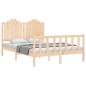 vidaXL Massivholzbett mit Kopfteil 140x190 cm vidaXL Massivholzbett mit Kopfteil 140x190 cm