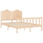 vidaXL Massivholzbett mit Kopfteil 140x190 cm vidaXL Massivholzbett mit Kopfteil 140x190 cm