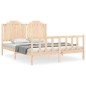 vidaXL Massivholzbett mit Kopfteil 160x200 cm vidaXL Massivholzbett mit Kopfteil 160x200 cm