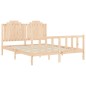 vidaXL Massivholzbett mit Kopfteil 160x200 cm vidaXL Massivholzbett mit Kopfteil 160x200 cm