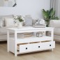 vidaXL Couchtisch Weiß 102x49x55 cm Massivholz Kiefer vidaXL Couchtisch Weiß 102x49x55 cm Massivholz Kiefer