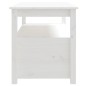 vidaXL Couchtisch Weiß 102x49x55 cm Massivholz Kiefer vidaXL Couchtisch Weiß 102x49x55 cm Massivholz Kiefer
