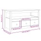 vidaXL Couchtisch Weiß 102x49x55 cm Massivholz Kiefer vidaXL Couchtisch Weiß 102x49x55 cm Massivholz Kiefer