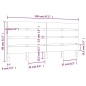 vidaXL Kopfteil 120x3x80 cm Massivholz Kiefer vidaXL Kopfteil 120x3x80 cm Massivholz Kiefer