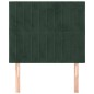 vidaXL Kopfteile 2 Stk. Dunkelgrün 90x5x78/88 cm Samt