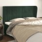 vidaXL Kopfteil mit Ohren Dunkelgrün 163x23x118/128 cm Samt vidaXL Kopfteil mit Ohren Dunkelgrün 163x23x118/128 cm Samt