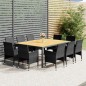 vidaXL 11-tlg. Garten-Essgruppe Poly Rattan Grau vidaXL 11-tlg. Garten-Essgruppe Poly Rattan Grau