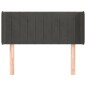 vidaXL Kopfteil mit Ohren Dunkelgrau 83x16x78/88 cm Samt vidaXL Kopfteil mit Ohren Dunkelgrau 83x16x78/88 cm Samt