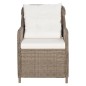 7-tlg. Garten-Essgruppe Poly Rattan Braun 7-tlg. Garten-Essgruppe Poly Rattan Braun