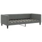 vidaXL Tagesbett Ausziehbar mit Schubladen Dunkelgrau 90x190 cm Stoff vidaXL Tagesbett Ausziehbar mit Schubladen Dunkelgrau 90x190 cm Stoff