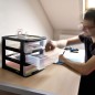 Curver Schreibtisch-Schubladenbox Babel A4 3x5L Schwarz Transparent Curver Schreibtisch-Schubladenbox Babel A4 3x5L Schwarz Transparent