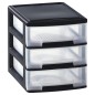 Curver Schreibtisch-Schubladenbox Babel A4 3x5L Schwarz Transparent Curver Schreibtisch-Schubladenbox Babel A4 3x5L Schwarz Transparent