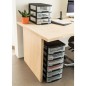 Curver Schreibtisch-Schubladenbox Babel A4 3x5L Schwarz Transparent Curver Schreibtisch-Schubladenbox Babel A4 3x5L Schwarz Transparent