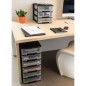 Curver Schreibtisch-Schubladenbox Babel A4 3x5L Schwarz Transparent Curver Schreibtisch-Schubladenbox Babel A4 3x5L Schwarz Transparent