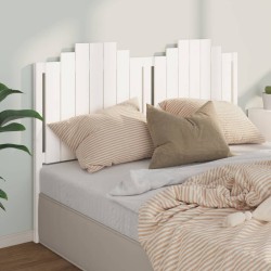 vidaXL Kopfteil Weiß 156x4x110 cm Massivholz Kiefer