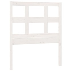 vidaXL Kopfteil Weiß 105,5x4x100 cm Massivholz Kiefer