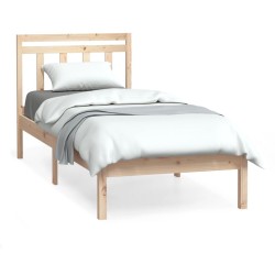 vidaXL Massivholzbett 75x190 cm