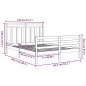 vidaXL Massivholzbett Weiß 150x200 cm vidaXL Massivholzbett Weiß 150x200 cm