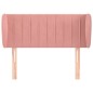 vidaXL Kopfteil mit Ohren Rosa 83x23x78/88 cm Samt vidaXL Kopfteil mit Ohren Rosa 83x23x78/88 cm Samt