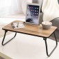 Excellent Houseware Laptoptisch Klappbar Natur und Schwarz Excellent Houseware Laptoptisch Klappbar Natur und Schwarz