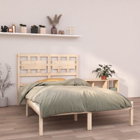 vidaXL Massivholzbett 135x190 cm