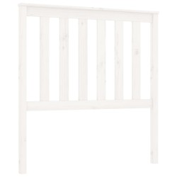 vidaXL Kopfteil Weiß 96x6x101 cm Massivholz Kiefer