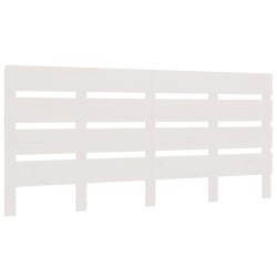 vidaXL Kopfteil Weiß 150x3x80cm Massivholz Kiefer