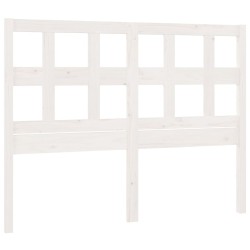 vidaXL Kopfteil Weiß 140,5x4x100 cm Massivholz Kiefer