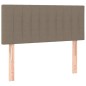 vidaXL Boxspringbett mit Matratze Taupe 100x200 cm Stoff vidaXL Boxspringbett mit Matratze Taupe 100x200 cm Stoff