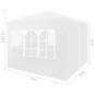 vidaXL Partyzelt 3x3 m Weiß vidaXL Partyzelt 3x3 m Weiß