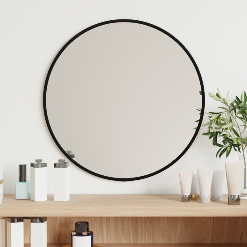 vidaXL Wandspiegel Schwarz Ø 40 cm Rund vidaXL Wandspiegel Schwarz Ø 40 cm Rund