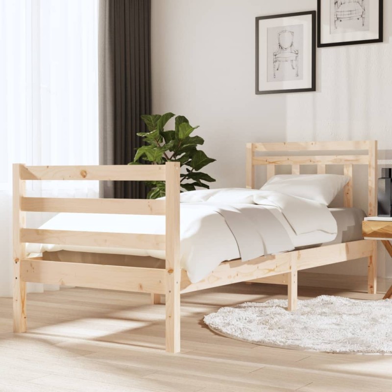 vidaXL Massivholzbett 75x190 cm vidaXL Massivholzbett 75x190 cm