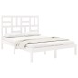 vidaXL Massivholzbett Weiß 135x190 cm vidaXL Massivholzbett Weiß 135x190 cm