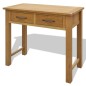 vidaXL Frisiertisch mit Hocker Massivholz Eiche vidaXL Frisiertisch mit Hocker Massivholz Eiche