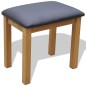 vidaXL Frisiertisch mit Hocker Massivholz Eiche vidaXL Frisiertisch mit Hocker Massivholz Eiche